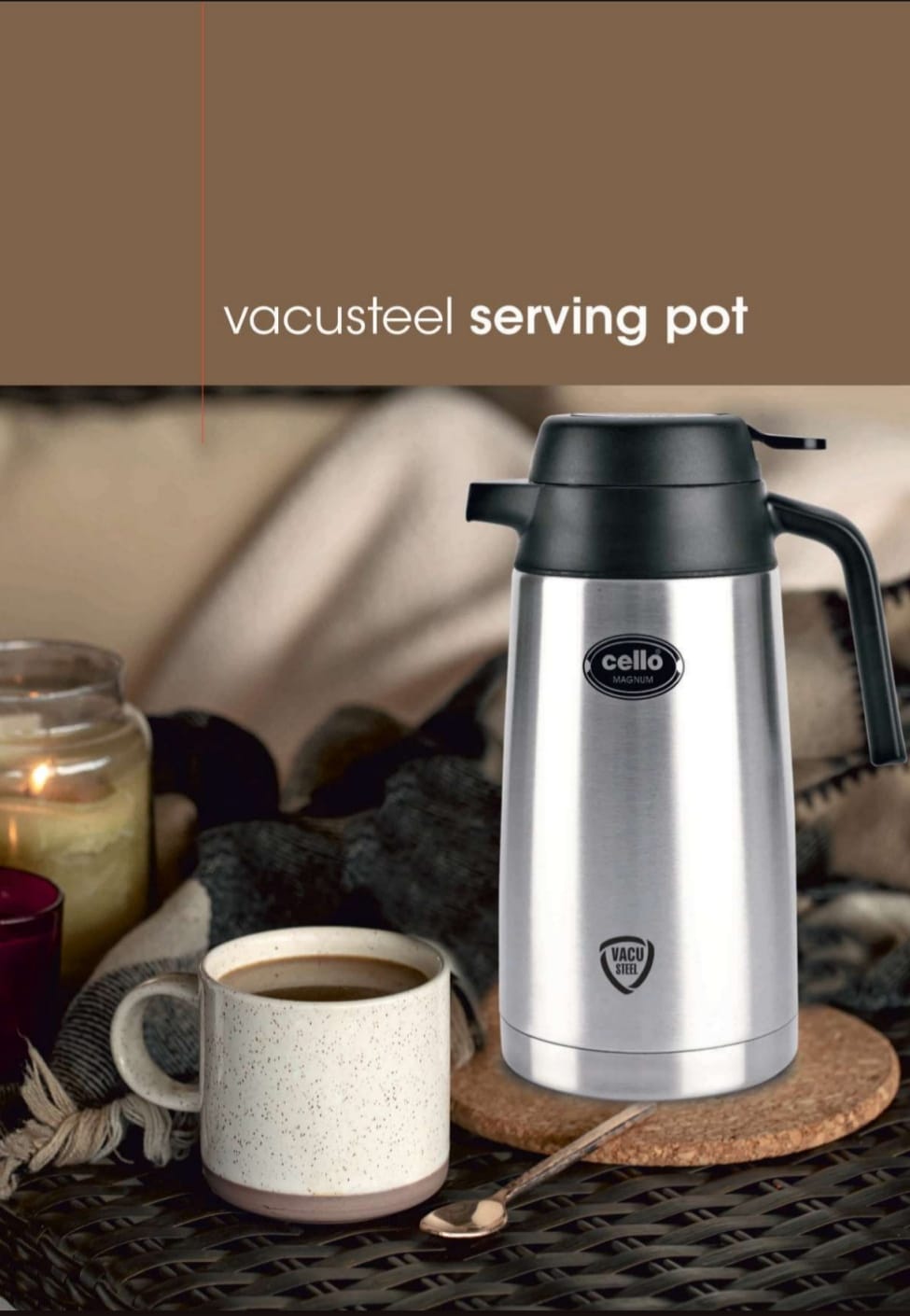 vacusteel serving pot